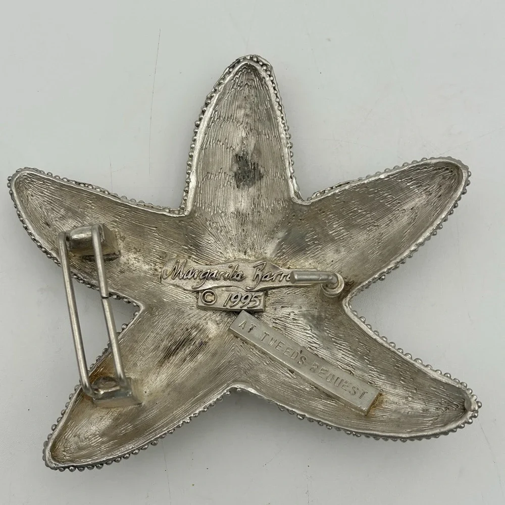 Vintage Margarita Barrera Signed Starfish Belt‎ Buckle c.1995 Tweed's Request